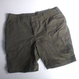 The North Face Women's Cargo Shorts Olive Green Size XL Long EUC